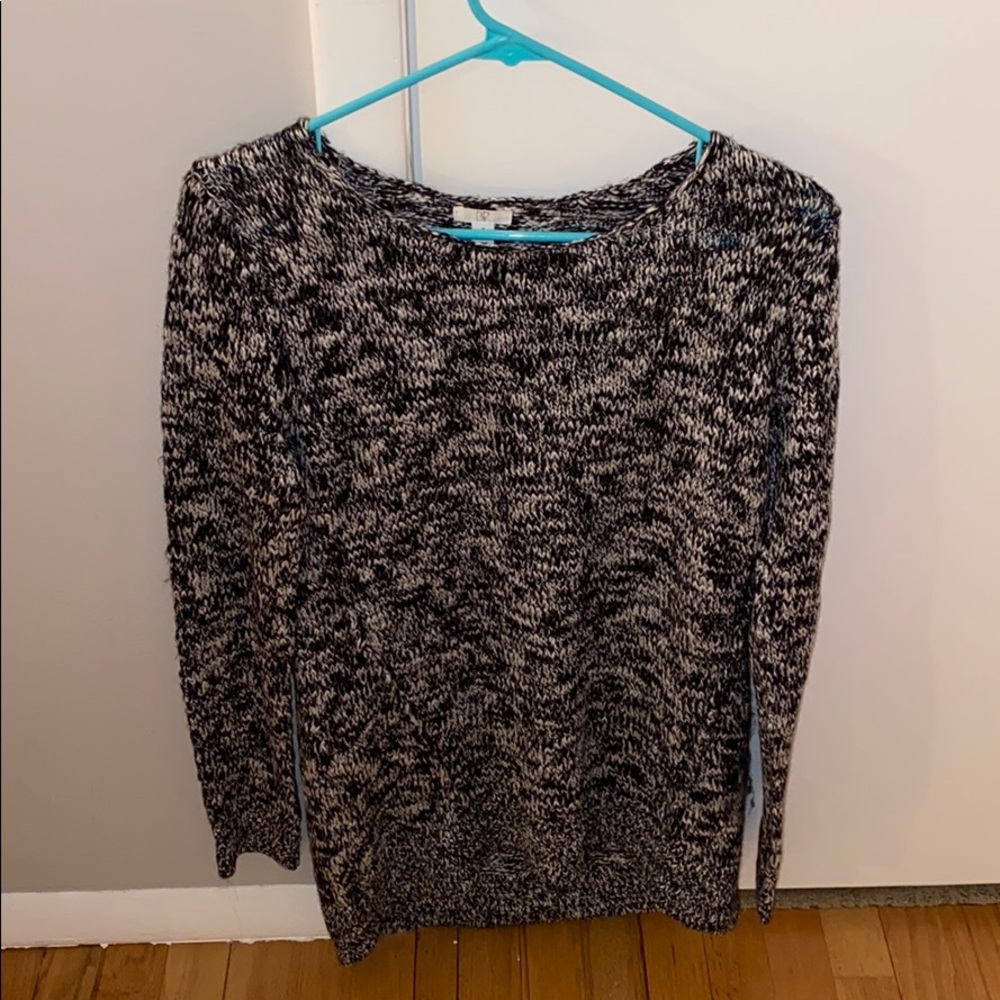 Black and white sweater